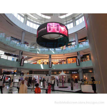 360 Degree Circular LED Video Screen with DesignLED DigiFLEX P10mm Flexible LED Video Screen Tile